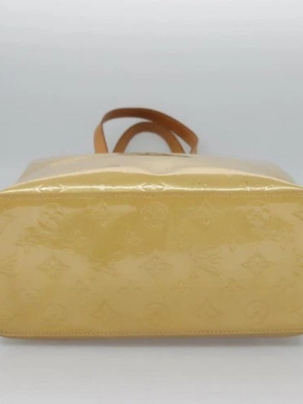 LOUIS VUITTON Monogram Vernis Reade MM Hand Bag Beige M91141 LV Auth sw134 - Picture 5 of 15